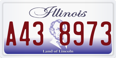 IL license plate A438973