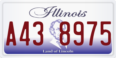 IL license plate A438975