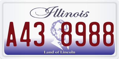 IL license plate A438988