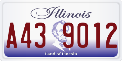 IL license plate A439012