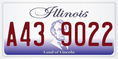 IL license plate A439022