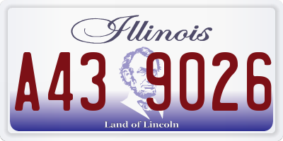 IL license plate A439026