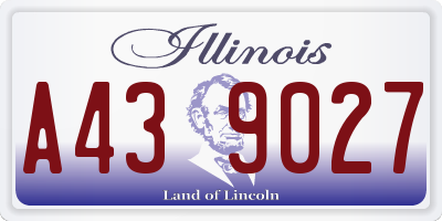 IL license plate A439027