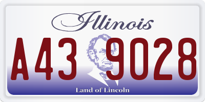 IL license plate A439028