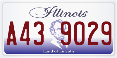 IL license plate A439029