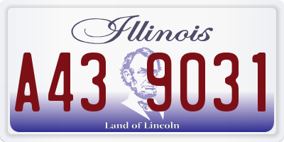 IL license plate A439031