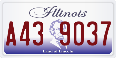 IL license plate A439037