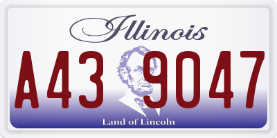 IL license plate A439047