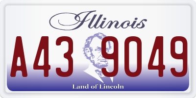 IL license plate A439049