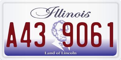 IL license plate A439061