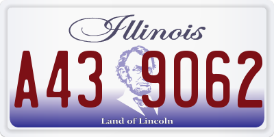 IL license plate A439062