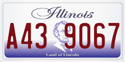 IL license plate A439067