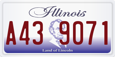 IL license plate A439071