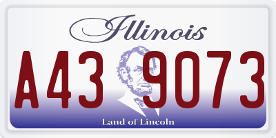 IL license plate A439073