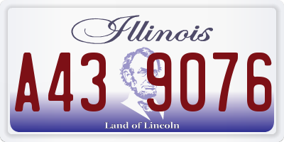 IL license plate A439076