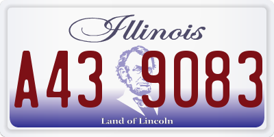 IL license plate A439083