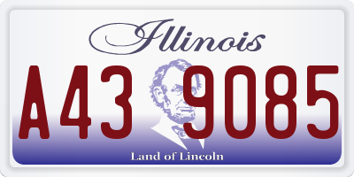 IL license plate A439085