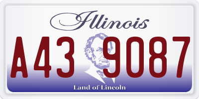 IL license plate A439087