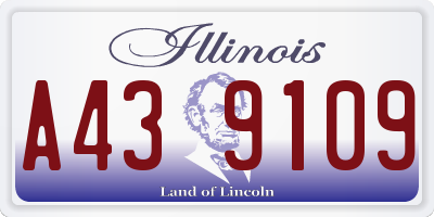 IL license plate A439109