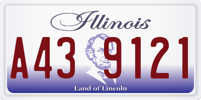 IL license plate A439121
