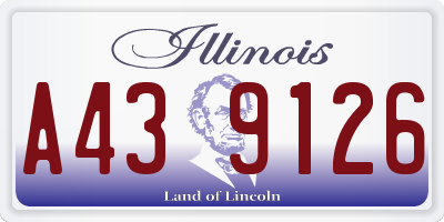 IL license plate A439126
