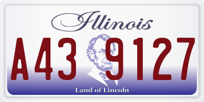 IL license plate A439127