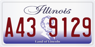 IL license plate A439129