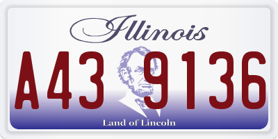 IL license plate A439136