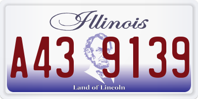 IL license plate A439139