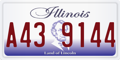 IL license plate A439144