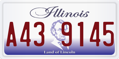 IL license plate A439145
