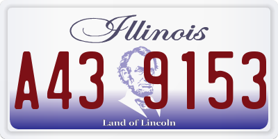 IL license plate A439153