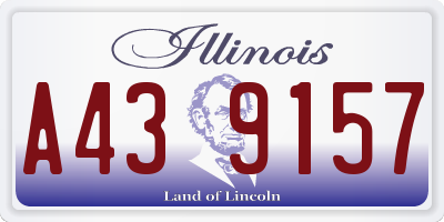 IL license plate A439157
