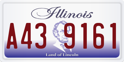 IL license plate A439161