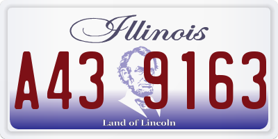 IL license plate A439163