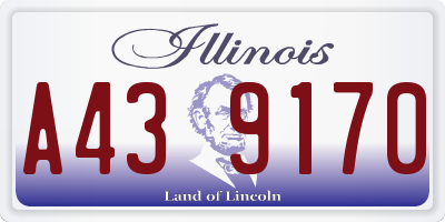 IL license plate A439170