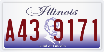 IL license plate A439171