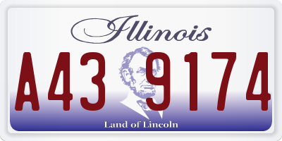 IL license plate A439174