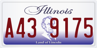 IL license plate A439175
