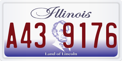 IL license plate A439176