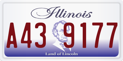 IL license plate A439177