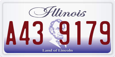 IL license plate A439179