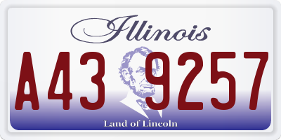 IL license plate A439257