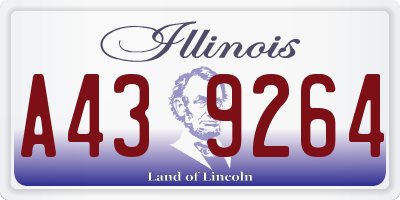 IL license plate A439264