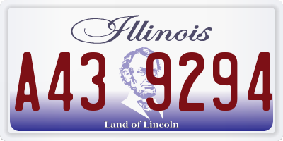 IL license plate A439294