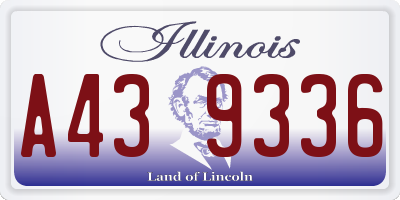 IL license plate A439336
