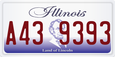 IL license plate A439393