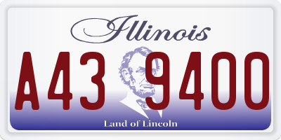 IL license plate A439400