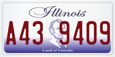 IL license plate A439409