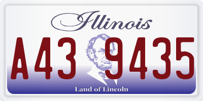 IL license plate A439435
